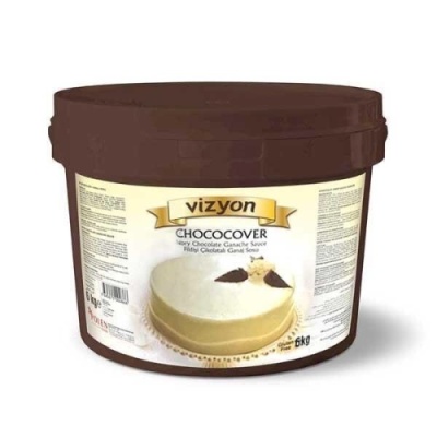 картинка Ганаш белый крем Vizyon (ведро 6 кг) от Торговой Компании "Зима"