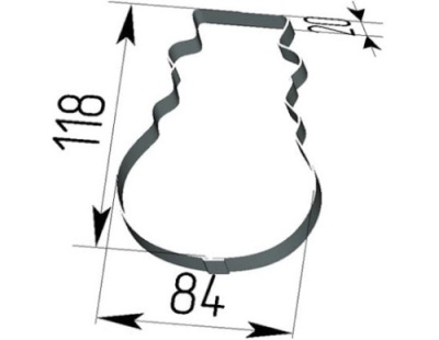 картинка Вырубка для печенья "Снеговик" CUT  от Торговой Компании "Зима"