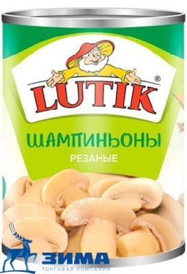 картинка Шампиньоны 3000 мл Lutik (упаковка 6 шт) от Торговой Компании "Зима"