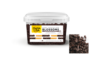 картинка Декор Завитки из темного шоколада Callebaut Dark Blossoms 1 кг/шт CHD-BS-9U48-EO-07B от Торговой Компании "Зима"
