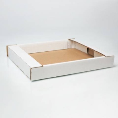 картинка Гофролоток 204/2 (283х230х69) белый (упаковка 50 шт) от Торговой Компании "Зима"