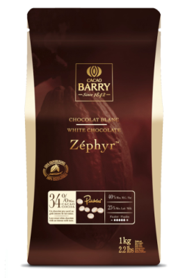 картинка Шоколад Cacao Barry белый ZEPHYR Pistoles 1 кг CHW-N34ZEPH-2B-U73 от Торговой Компании "Зима"