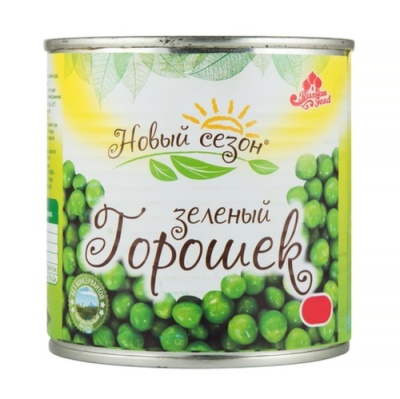 картинка Зеленый горошек 3000 г ж/б  Новый сезон (ж/б 1 шт) от Торговой Компании "Зима"