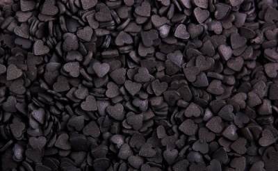 картинка Посыпки Сердечки черные (мини) (уп. 0,75 кг) tp62998 от Торговой Компании "Зима"