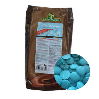 картинка Глазурь шок. диски Centramerica Blu Голубые (упак. 1кг) от Торговой Компании "Зима"