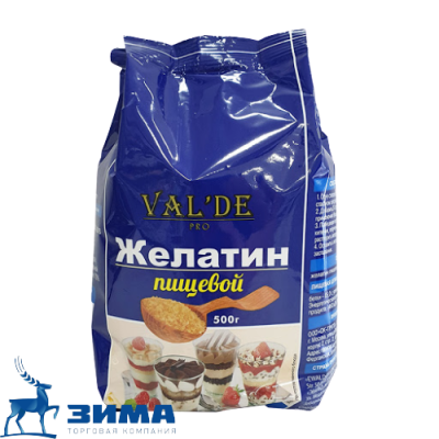 картинка Желатин пищевой гранулированный (уп. 0,5 кг) "VAL'DE"  от Торговой Компании "Зима"