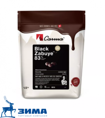 картинка Шоколад Carma горький Black Zabuye 83% какао, 1,5 кг/шт CHD-N199BLZAE6-Z71 от Торговой Компании "Зима"