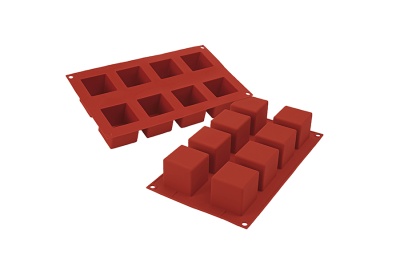 картинка Форма силиконовая КУБИК БОЛЬШОЙ, 8 фигур 50х50  h50 мм 46374 от Торговой Компании "Зима"