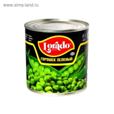 картинка Зеленый горошек 3000 г ж/б  Lorado (упаковка 4 шт) от Торговой Компании "Зима"