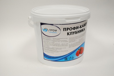 картинка Крем Профи-Кавер со вкусом Клубники для покрытия изделий (ведро 5 кг) от Торговой Компании "Зима"