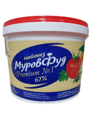 картинка Майонез "Провансаль ТЗ" 67% 9,0 кг МУРОВФУД (ведро 10 л) от Торговой Компании "Зима"