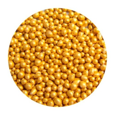 картинка Драже сахарное-золотые шарики AI28200, 4 мм, (1кг) от Торговой Компании "Зима"