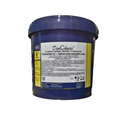 картинка Сырный продукт мягкий DenCheese "Сливочный Professional" (К) с змж с мдж от 60 до 70% (ведро 3,3 кг) от Торговой Компании "Зима"