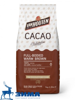 картинка Какао-порошок Van Houten FULL-BODIED WARM BROWN 22-24% (пакет 1 кг) DCP-22W117VHE0-0760      от Торговой Компании "Зима"