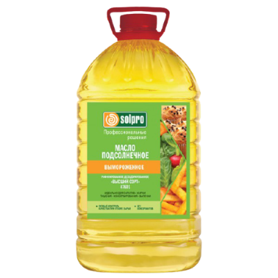 картинка Масло подсолнечное рафинированное дезод. выморож. SolPro (5 л) короб 3 шт 47601 от Торговой Компании "Зима"