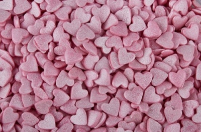 картинка Посыпки Сердца розовые перламутровые (уп.0,75 кг) tp20387 от Торговой Компании "Зима"