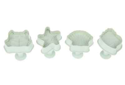 картинка Вырубки с выталкивателем МОРЕ пластик (4 шт) 37670 от Торговой Компании "Зима"