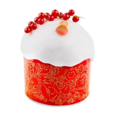 картинка Форма бумажная для кулича d90xh90 мм КРАСНАЯ ПАСХА (125 шт) 9090cl95KRP от Торговой Компании "Зима"