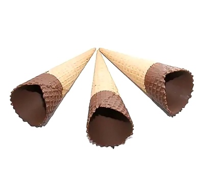 картинка Вафельный рожок 110 глазированный естеств.край (короб 170 шт) 88171 от Торговой Компании "Зима"