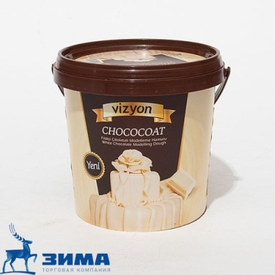 картинка Паста шоколадная для моделирования (белая) (ведро 1 кг) от Торговой Компании "Зима"