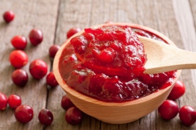 картинка Конфитюр деликатесный Клюквенный с кусочками  (ведро 12,5 кг) БРЯНСК от Торговой Компании "Зима"