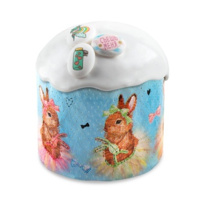 картинка Форма бумажная для кулича d70xh60 мм ЗАЙЧИКИ (2000 шт) pmK7060cZA от Торговой Компании "Зима"