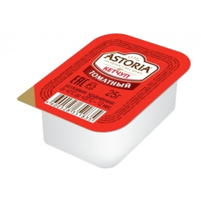 картинка Кетчуп "Томатный"  ТМ Астория Дип 25г. (гофрокор.3,125 кг) от Торговой Компании "Зима"