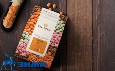 картинка Шоколад Callebaut Orange смесь шоколада белого и глазури (цветной) Каллеты 2,5 кг/шт ORANGE-RT-U70 от Торговой Компании "Зима"