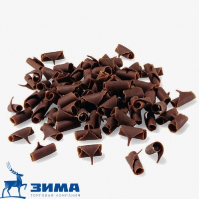 картинка Декор Шоколад темный Cacao Barry c520 C&C Завитки 1кг/шт CHD-BS-19491-999 от Торговой Компании "Зима"