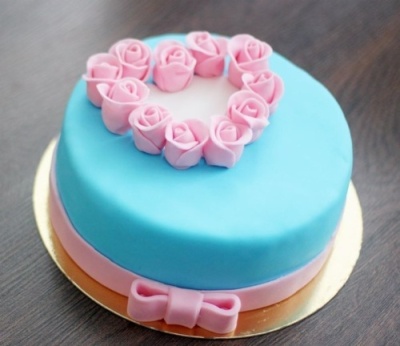 картинка Мастика Сахарное тесто голубая "Визьен"  0,5 кг от Торговой Компании "Зима"