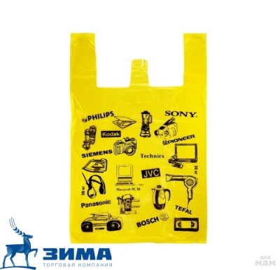 картинка Пакет "Майка"44х62-20 мкм "Кодак" желтый(100 шт) от Торговой Компании "Зима"