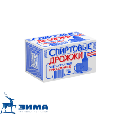 картинка Дрожжи прессованные "Спиртовые" (коробка 10 кг) от Торговой Компании "Зима"