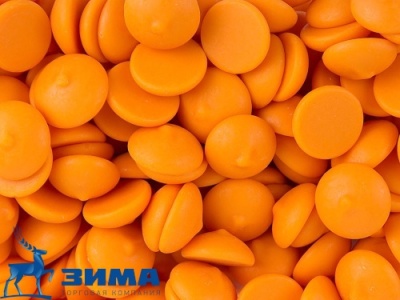 картинка Глазурь шок. диски Centramerica Arancio Оранжевые (упак. 1 кг) от Торговой Компании "Зима"