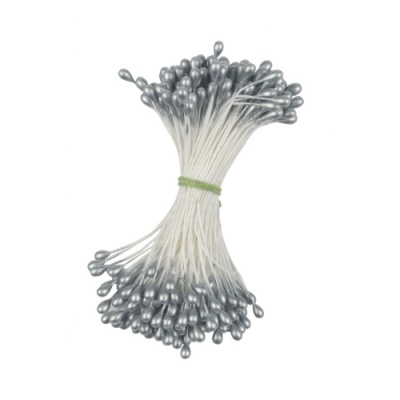 картинка Тычинки средние круглые-серебряные 1376 S от Торговой Компании "Зима"