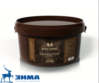 картинка Паста молочный шоколад Hallipso (ведро 3 кг) от Торговой Компании "Зима"