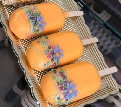 картинка КРЕМ-ПОКРЫТИЕ "ШОКОДЕЛЬ" Апельсиновый вкус (ведро 0,9 кг) от Торговой Компании "Зима"