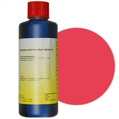 картинка Краситель жидкий Прозрачно- красный 200 мл 181001039 от Торговой Компании "Зима"