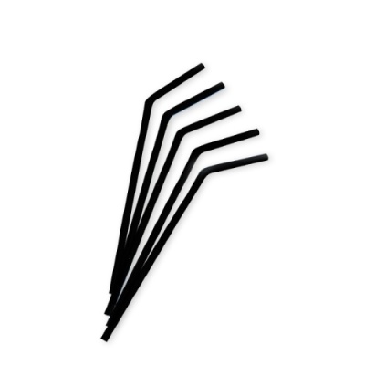 Трубочки коктейльные с изгибом 1000шт/12 кмп черные 5*240 от Торговой Компании "Зима" картинка Трубочки коктейльные с изгибом 1000шт/12 кмп черные 5*240 от Торговой Компании "Зима"