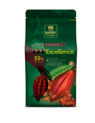 картинка Шоколад Cacao Barry темный Excellence. 55% (пакет 5 кг) CHD-R55EXEL-RT-U72 от Торговой Компании "Зима"