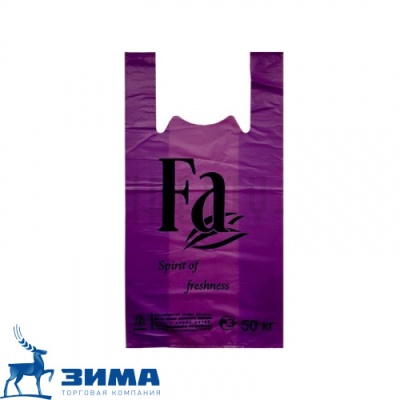 картинка Пакет "Майка 30х55-25мкм"Fa"фиолетовый 100/1000 шт/кор от Торговой Компании "Зима"