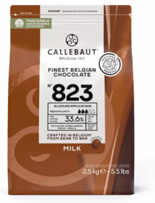 картинка Шоколад Callebaut молочный 33,6% Каллеты 2,5 кг от Торговой Компании "Зима"