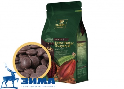 картинка Шоколад Cacao Barry горький EXTRA BITTER GUAYAQUIL Pistoles TM 5 кг/шт CHD-P64EBPU-RT-U72 от Торговой Компании "Зима"